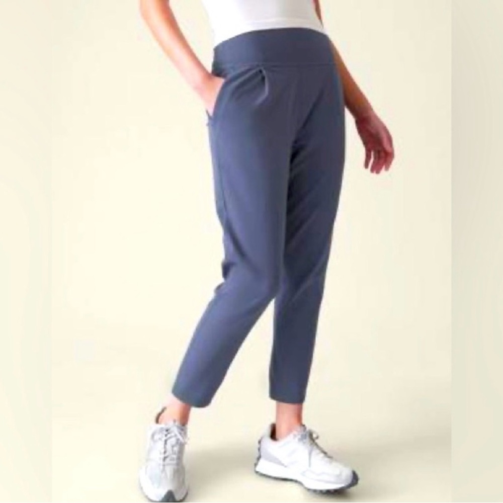 Athleta Elation Pant Granite Blue, size Small